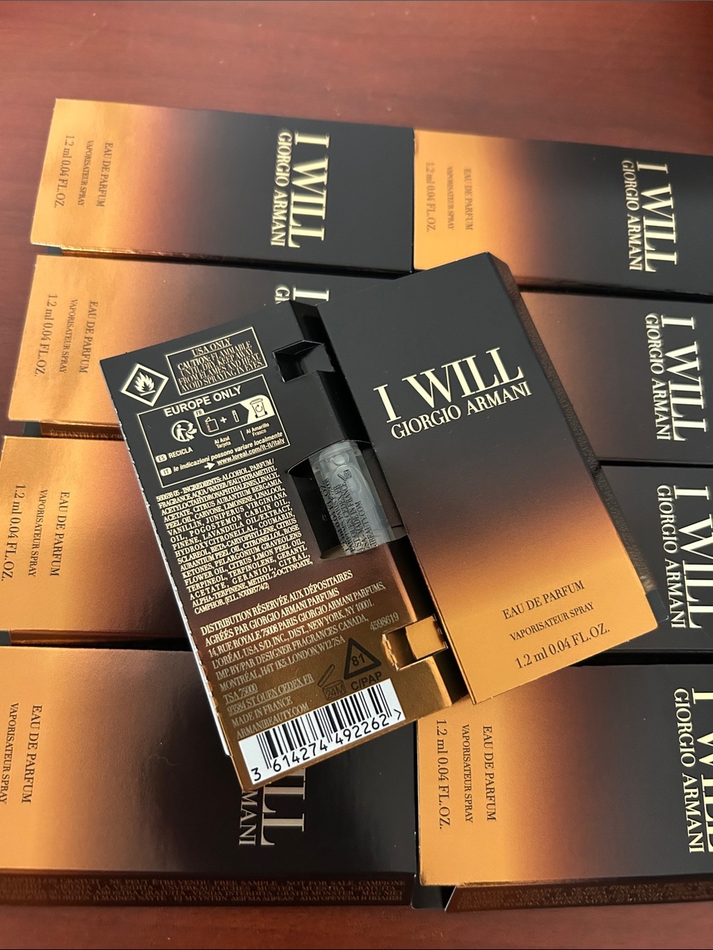 10 pieces Giorgio Armani I WILL samples Spray set